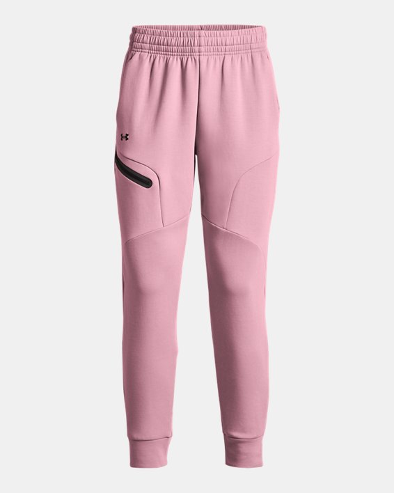 Women's UA Unstoppable Fleece Joggers in Pink image number 5